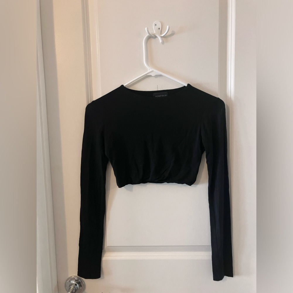 HONEYBUM long sleeve crop top